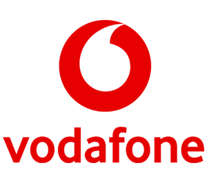 Vodafone logo.