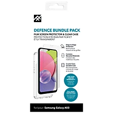 Defence Case & Glass Screen Protector Bundle for Samsung A03