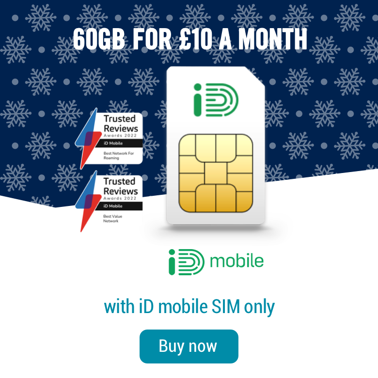 60GB for £10 a month with iD mobile SIM only