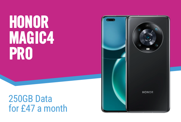Honor magic pro, 250gb data for £47 a month.