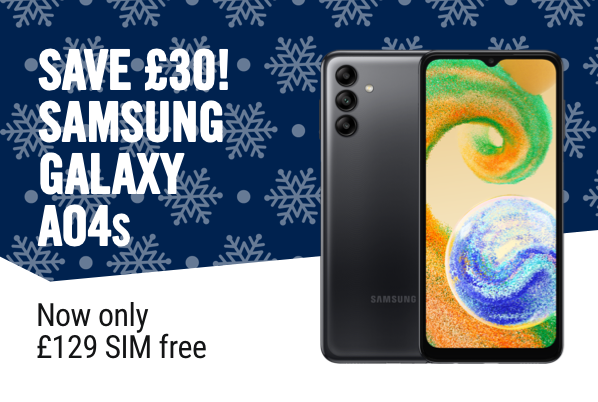 Save £30. Samsung a04s, now only £129