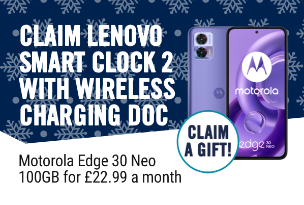 Claim Lenovo smart clock, Motorola edge 30 Neo.