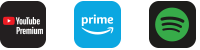 YouTube Premium | Amazon Prime | Spotify Premium.