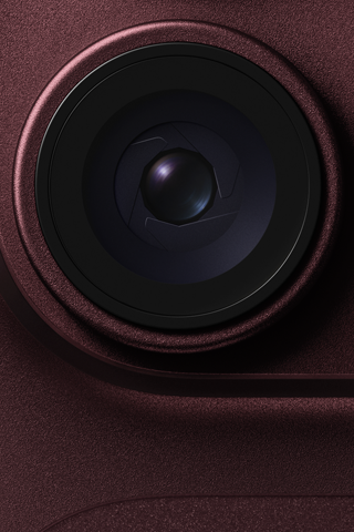 Main camera variable aperture lens featured on iPhone 18 Pro in Burgundy