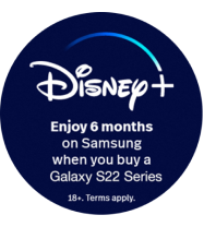 Get 6 months Disney+ on Samsung