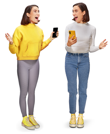 Make it a double! Get double data on selected phone plans.