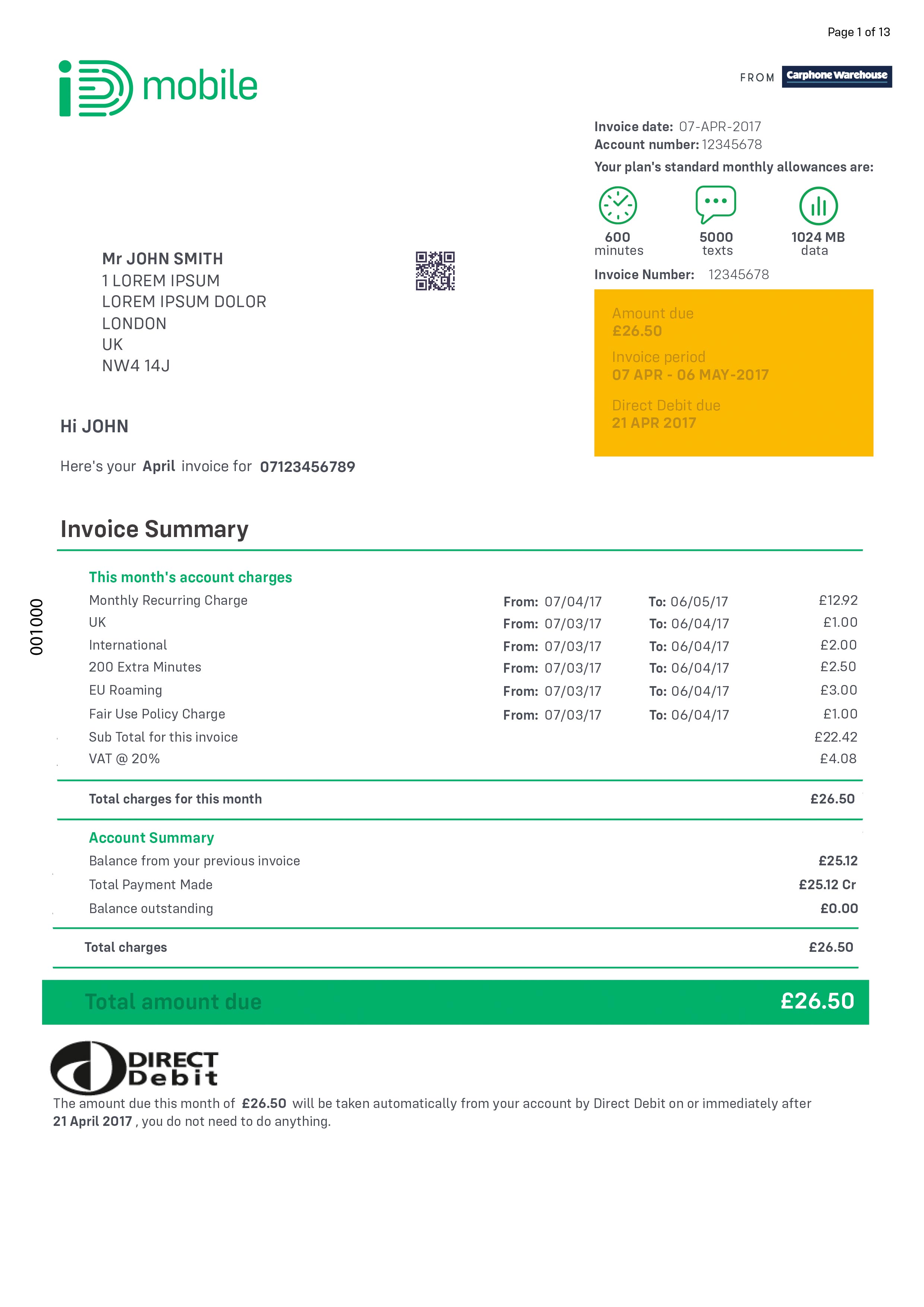 at t com mobilebill pay my bill