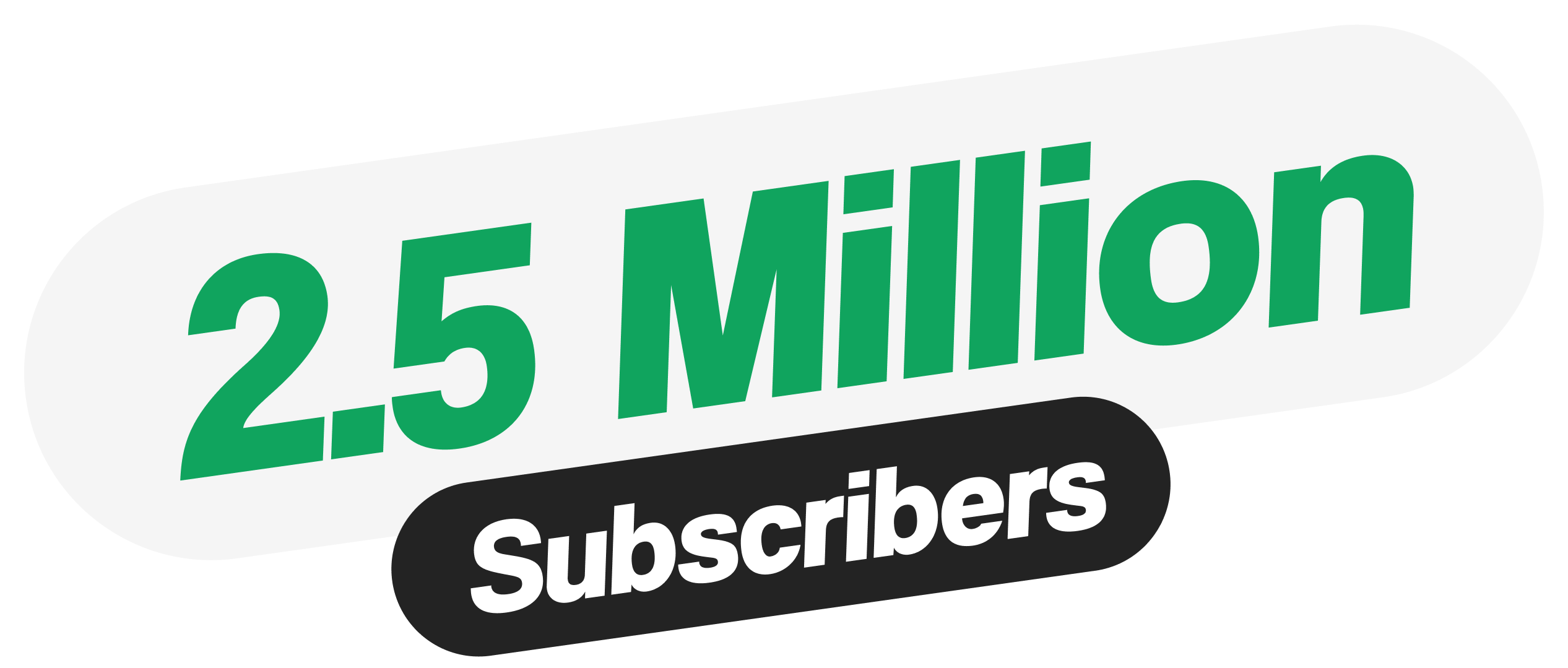 Over 2.5 million subscribers