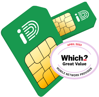 View our SIM only deals | Which? Award Badge - Great Value