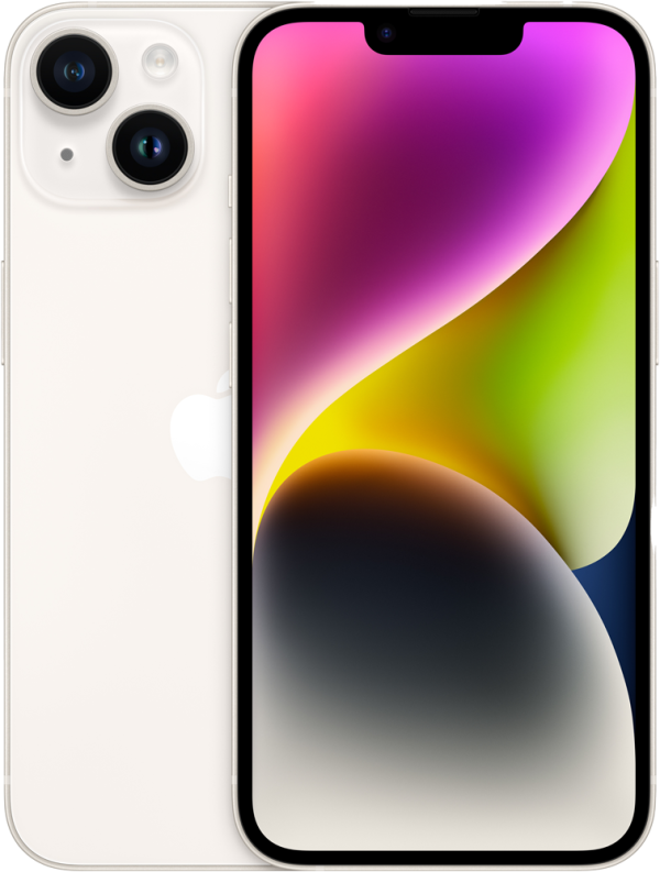 Apple iPhone 14 128GB Starlight Refurbished Excellent
