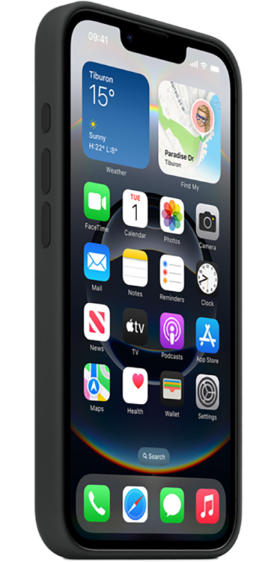 Apple Case for iPhone 16e Black (Side)