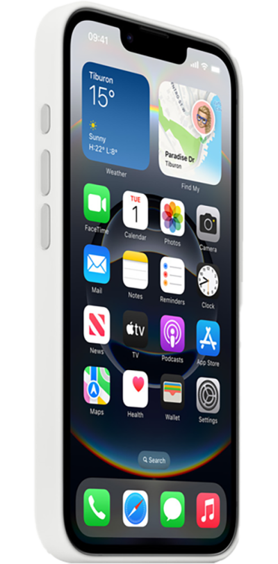 Apple Case for iPhone 16e White (Side)
