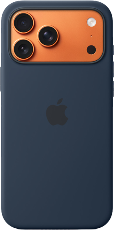 iPhone 17 Pro Max Silicone Case - Midnight (Back)