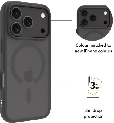 Grenen Ultra D3O for iPhone 18 Pro and 17 Pro-Black