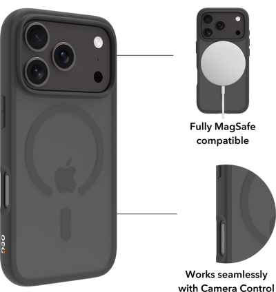 Grenen Ultra D3O for iPhone 18 Pro and 17 Pro-Black
