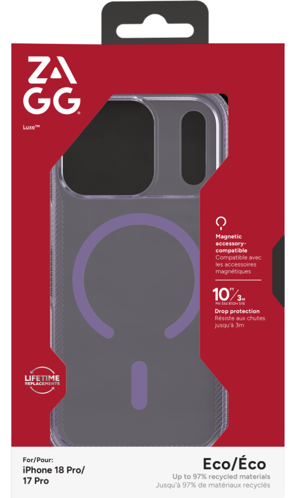 ZAGG Luxe Snap Purple for iPhone 18 Pro