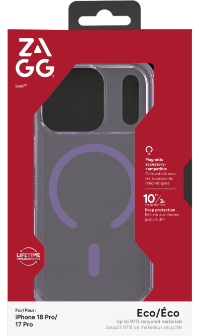Luxe Snap Purple for iPhone 18 Pro (Back)