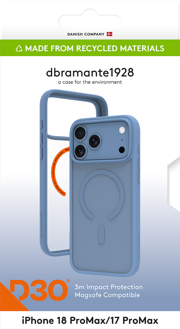 DBramante1928 Grenen Ultra D3O for iPhone 18 Pro Max-Blue