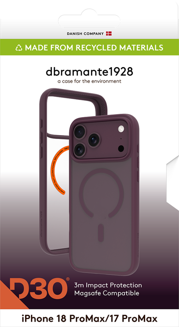 DBramante1928 Grenen Ultra D3O for iPhone 18 Pro Max-Purple
