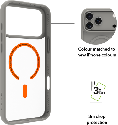 Grenen Ultra D3O for iPhone 18 Pro Max-Grey