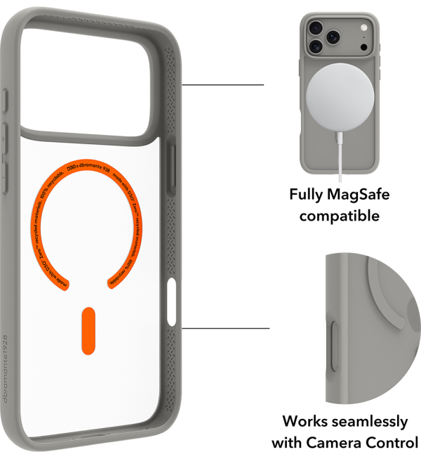 DBramante1928 Grenen Ultra D3O for iPhone 18 Pro Max-Grey
