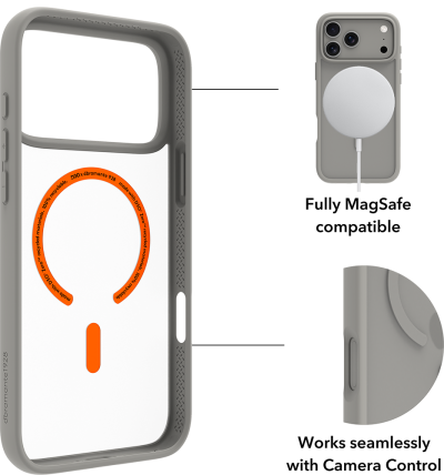 Grenen Ultra D3O for iPhone 18 Pro Max-Grey