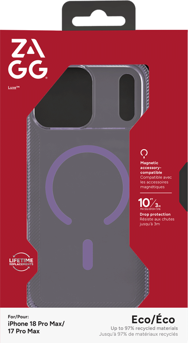 ZAGG Luxe Snap Purple for iPhone 18 Pro Max