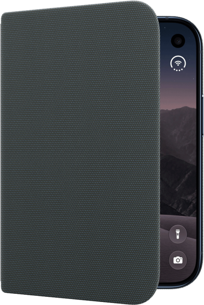 iPhone Duo Folio with Kickstand - Navy Blue (Back)