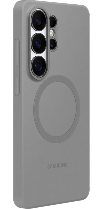 Silicone Case for S26 Ultra-Grey (Back)