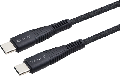 Braided 1m 100W Cable Black (Back)