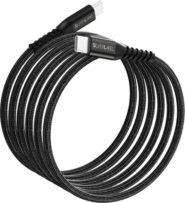 SilverLabel 1m Magnetic USB-C Cable Black
