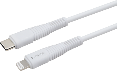 1m USB-C to Lighting Cable White (Back)