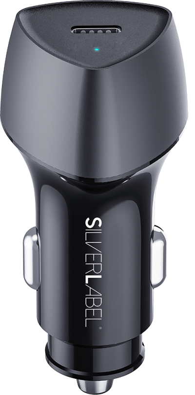 25w Car Charger Black