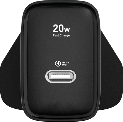20w Charger Black (Side)