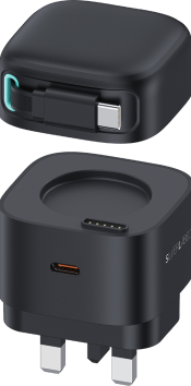 SilverLabel 3-in-1 Charger Powerbank and Snap-on Cable Bund