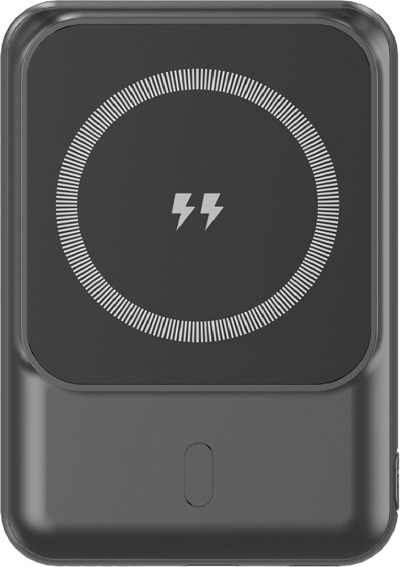5000mAh MagSafe Powerbank Black (Back)