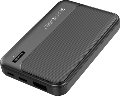 5000mAh Powerbank Black (Side)