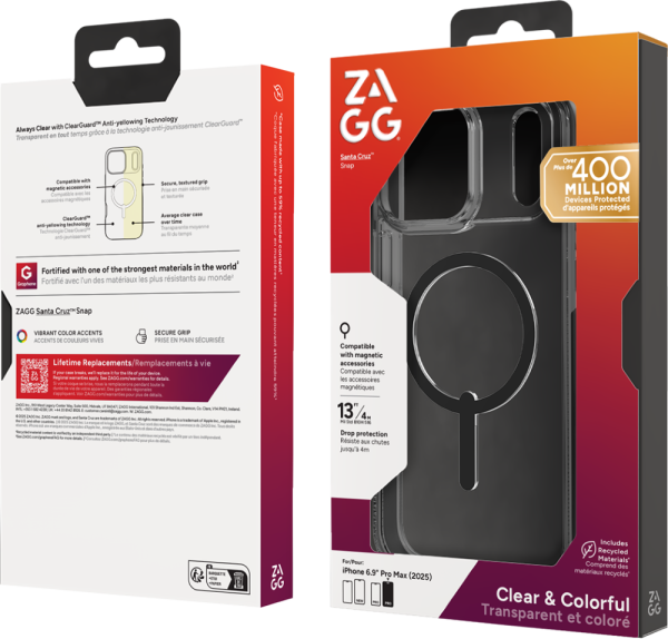 ZAGG Santa Cruz Snap for iPhone 17 Pro Max Black