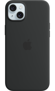 Apple iPhone 15 Plus Silicone Case with MagSafe Black