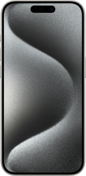 iPhone 15 Pro 128GB White Titanium (Front)