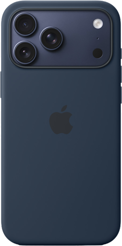 iPhone 17 Pro Max Silicone Case - Midnight (Front)