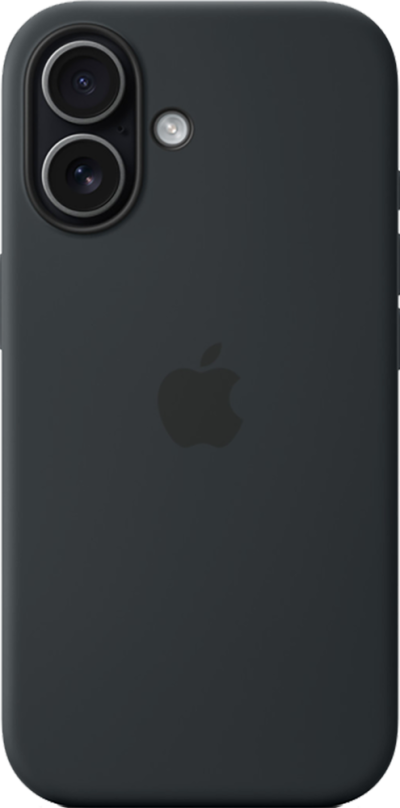 iPhone 17 Silicone Case  - Black (Front)