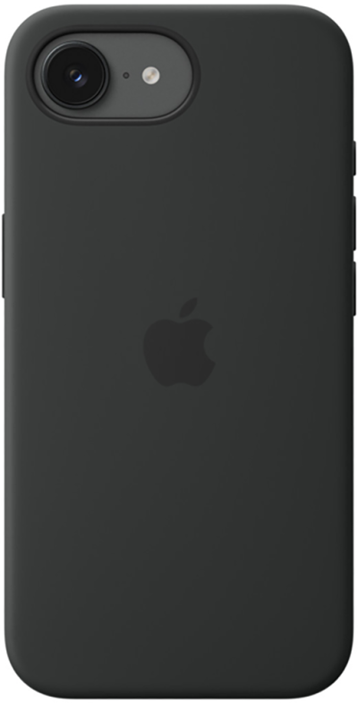 iPhone 17e Silicone Case with MagSafe - Black (Front)