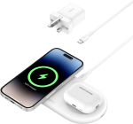 Belkin 15w 2-in-1 Magnetic Charging Pad - White