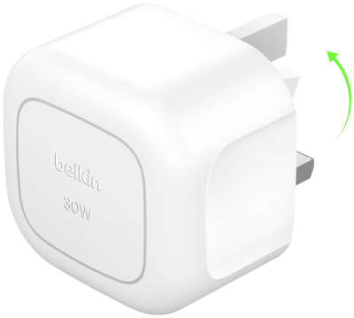 30W Compact Wall Charger (Front)