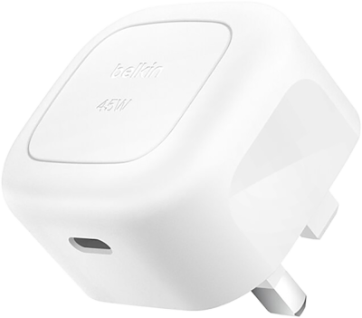 45W Wall Charger with PPS White (Front)