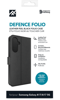 Defence A17 Folio Case - Black