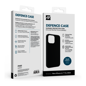 Defence Silicone Case for iPhone 14 Pro Max BLACK