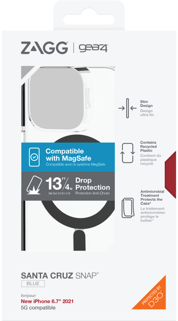Gear4 Santa Cruz Mag-Safe for iPhone 13 Pro Max Black