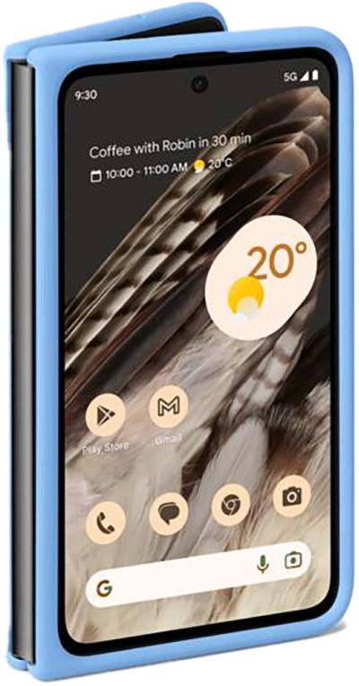 Pixel Fold Case Blue (Front)